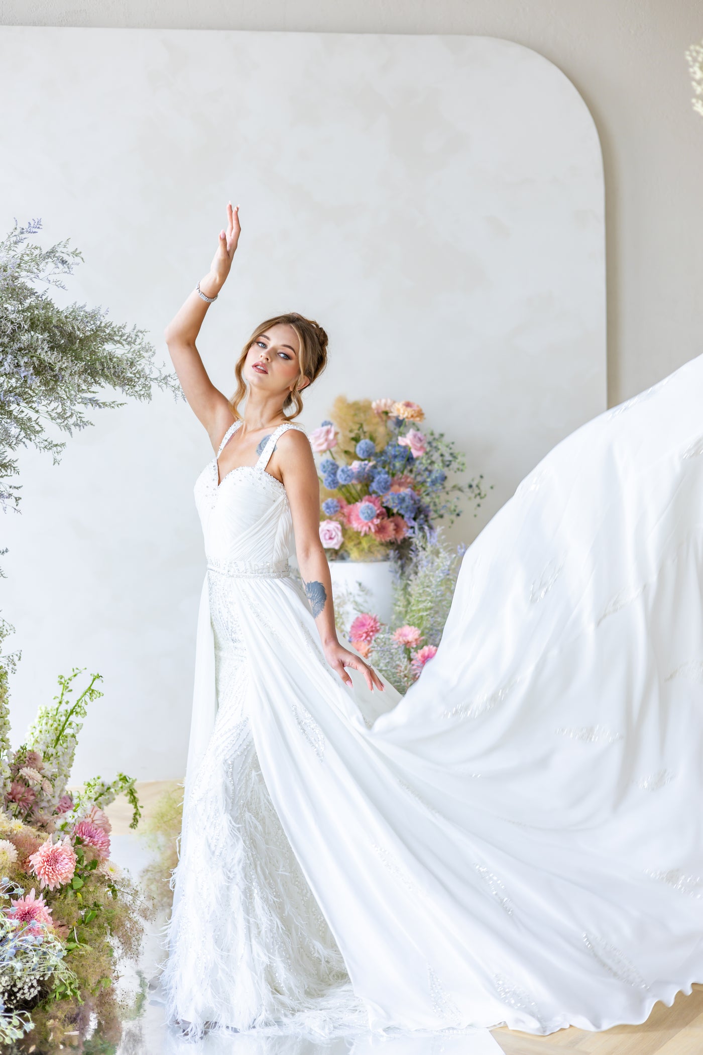 CHICELY Enchanting Elegance sweetheart mermaid two-in-one wedding dress 