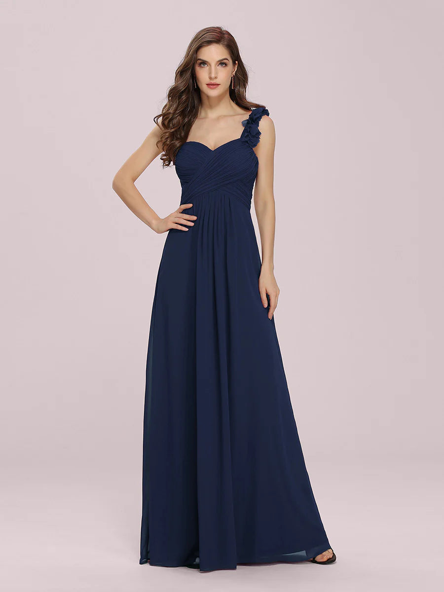 Asymmetrical Angel One-shoulder Chiffon bridesmaid dress