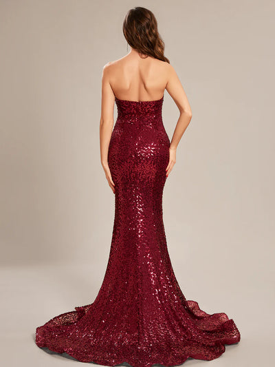 Luxe Shimmer Sweetheart Mermaid Prom Evening Dress 