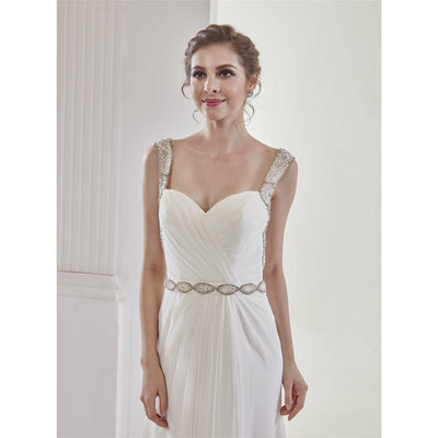 Chicely Sweetheart Crystal straps mermaid wedding dress