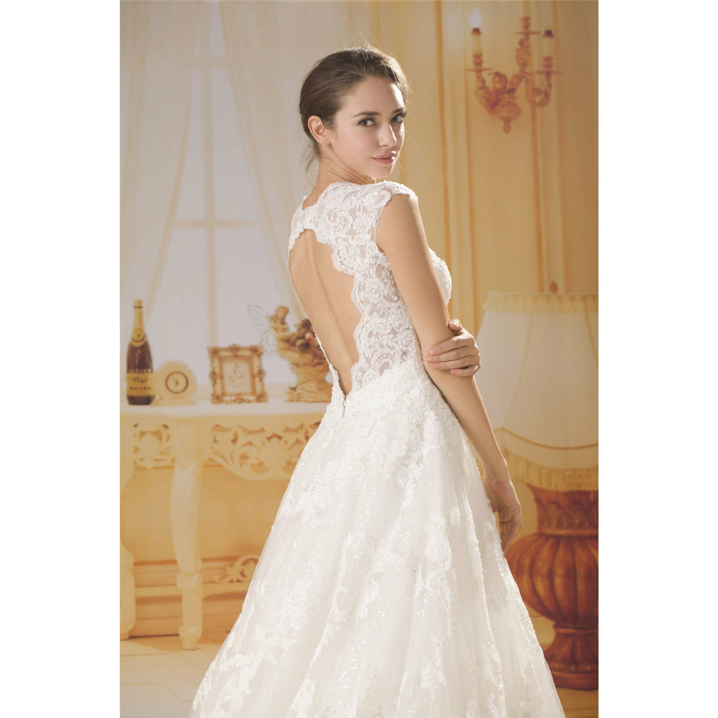 queen anne mermaid wedding dress Lace Mermaid Wedding Dress
