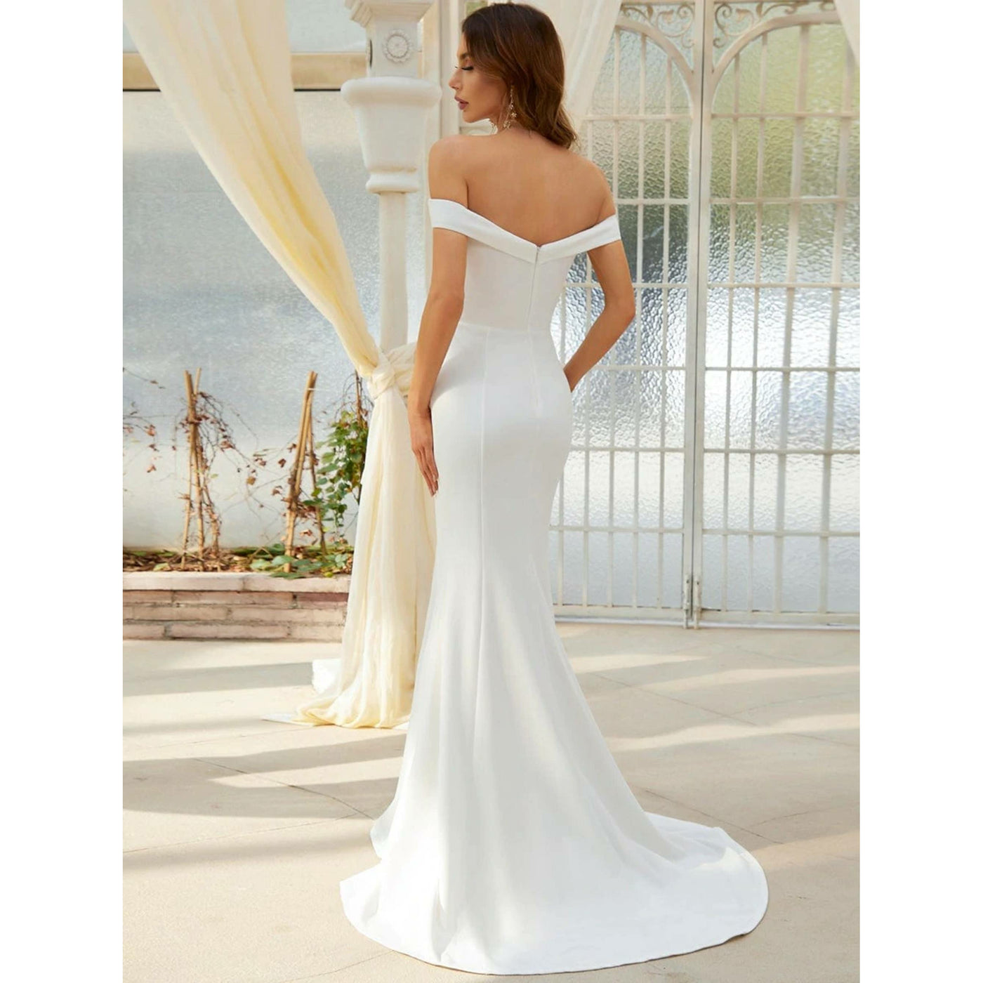 Stunning Off-Shoulder Mermaid Wedding Dress